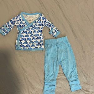 Little Sleepies Blue Rainbow Crossover Set